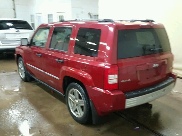 1J8FF48W48D516433 - 2008 JEEP PATRIOT LI BURGUNDY photo 3