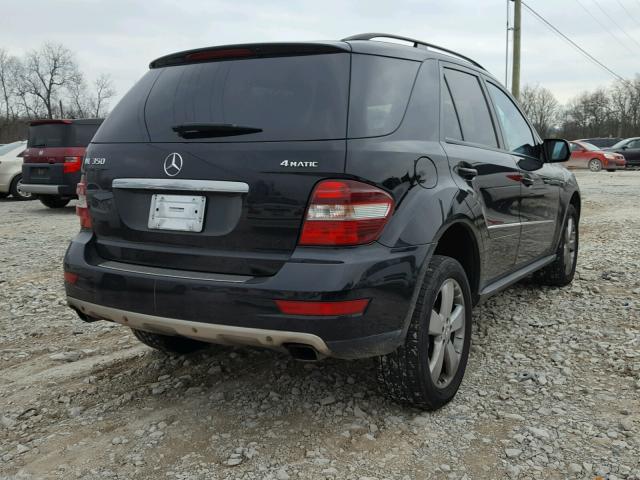 4JGBB86E39A476864 - 2009 MERCEDES-BENZ ML 350 BLACK photo 4