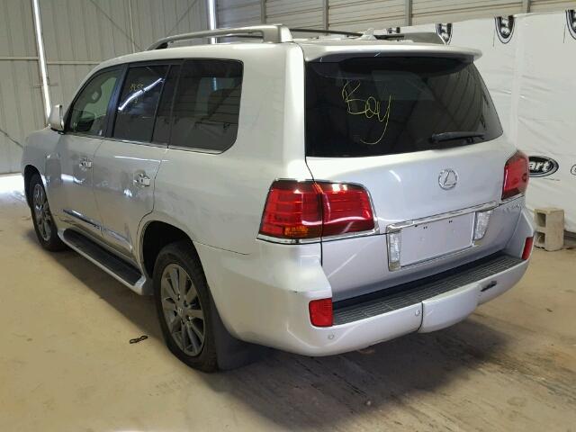 JTJHY7AXXB4070906 - 2011 LEXUS LX 570 SILVER photo 3