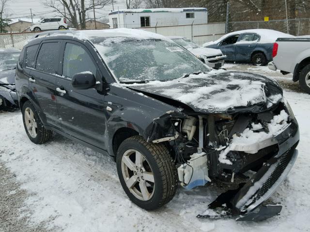 JA4MT41X28Z010168 - 2008 MITSUBISHI OUTLANDER BLACK photo 1