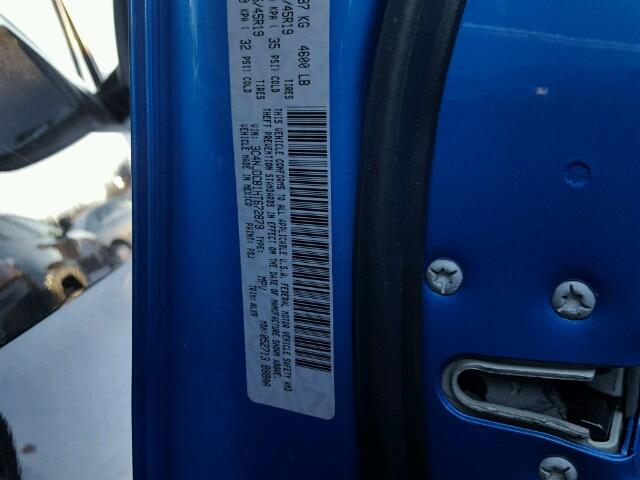 3C4NJDCB1HT672879 - 2017 JEEP COMPASS LI BLUE photo 10