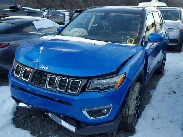 3C4NJDCB1HT672879 - 2017 JEEP COMPASS LI BLUE photo 2