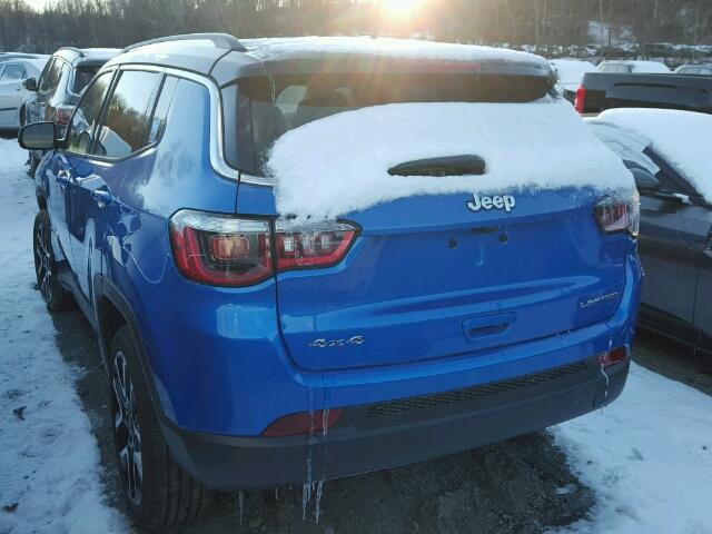 3C4NJDCB1HT672879 - 2017 JEEP COMPASS LI BLUE photo 3