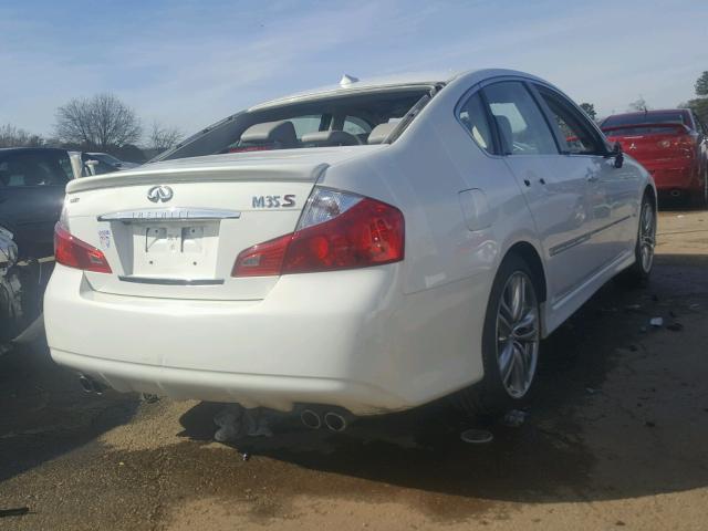 JNKAY01E18M602111 - 2008 INFINITI M35 BASE WHITE photo 4