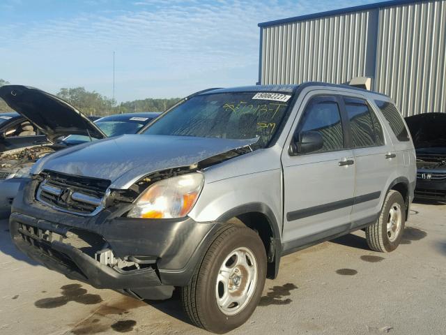 SHSRD684X4U206996 - 2004 HONDA CR-V LX SILVER photo 2