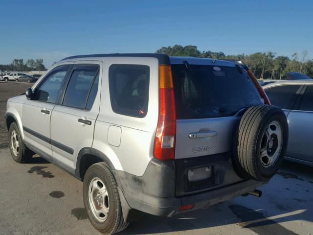 SHSRD684X4U206996 - 2004 HONDA CR-V LX SILVER photo 3