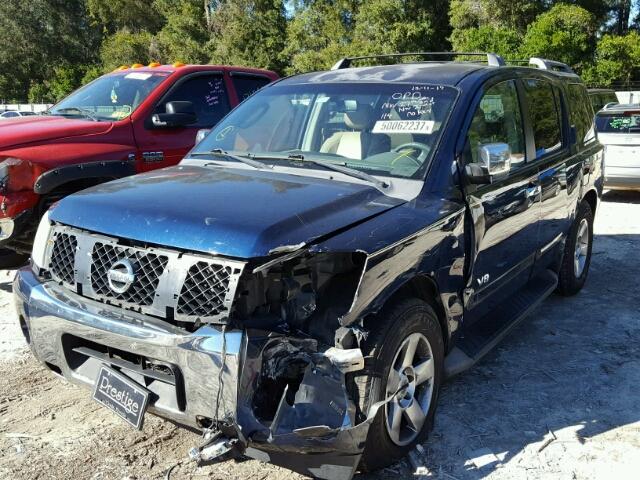 5N1AA08A07N700883 - 2007 NISSAN ARMADA SE BLUE photo 2