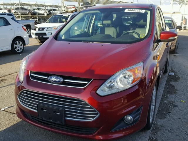 1FADP5BU8EL521747 - 2014 FORD C-MAX SEL RED photo 2