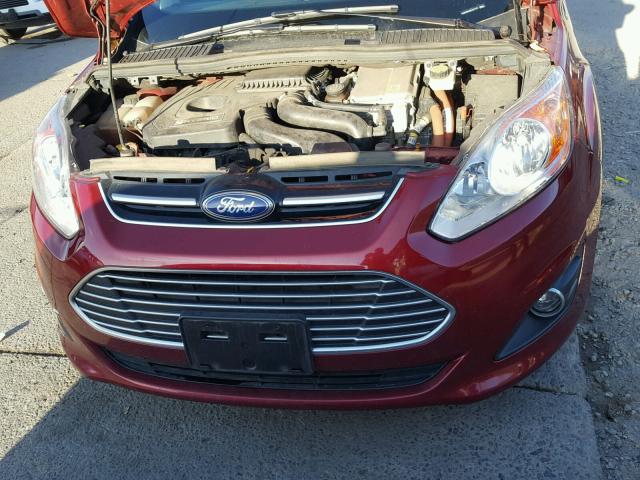 1FADP5BU8EL521747 - 2014 FORD C-MAX SEL RED photo 7