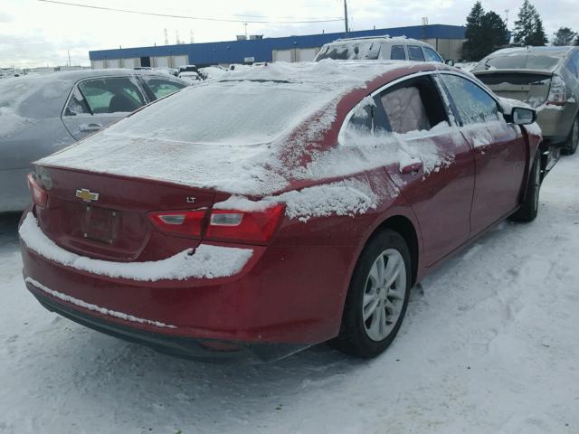 1G1ZE5ST1GF230675 - 2016 CHEVROLET MALIBU LT RED photo 4