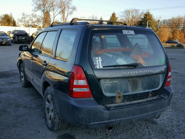 JF1SG63654H731253 - 2004 SUBARU FORESTER 2 GREEN photo 3