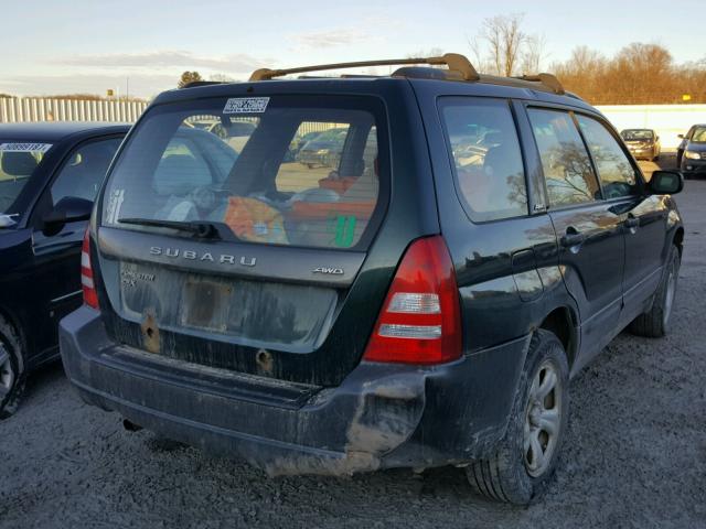 JF1SG63654H731253 - 2004 SUBARU FORESTER 2 GREEN photo 4
