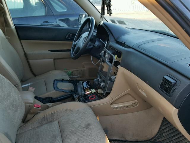 JF1SG63654H731253 - 2004 SUBARU FORESTER 2 GREEN photo 5