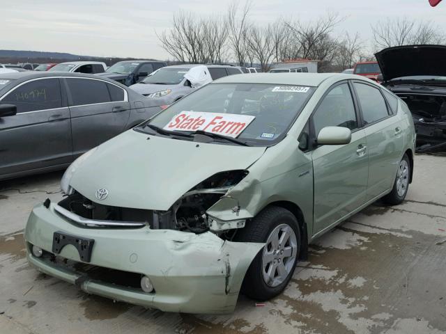 JTDKB20U573227193 - 2007 TOYOTA PRIUS GREEN photo 2