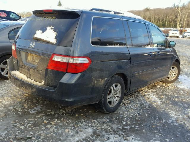 5FNRL38786B428040 - 2006 HONDA ODYSSEY EX GRAY photo 4