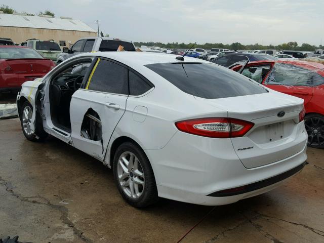 3FA6P0H79ER159278 - 2014 FORD FUSION SE WHITE photo 3