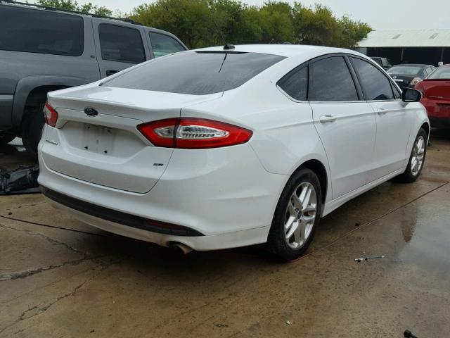 3FA6P0H79ER159278 - 2014 FORD FUSION SE WHITE photo 4