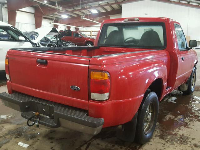 1FTYR10C2XTA97459 - 1999 FORD RANGER RED photo 4