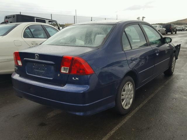 2HGES16544H602590 - 2004 HONDA CIVIC LX SILVER photo 4