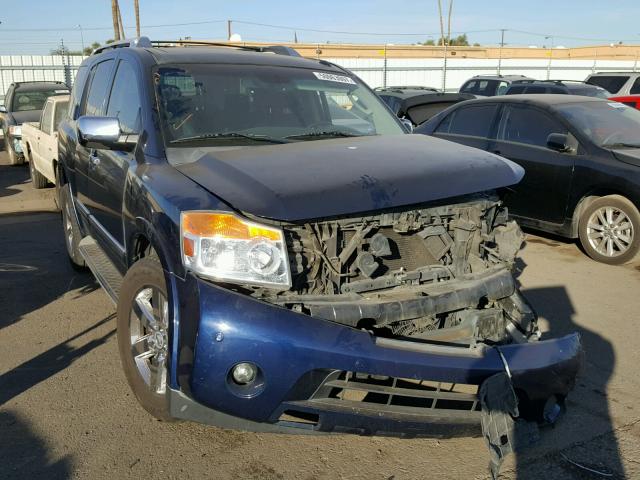 5N1AA0ND0AN615600 - 2010 NISSAN ARMADA SE BLUE photo 1