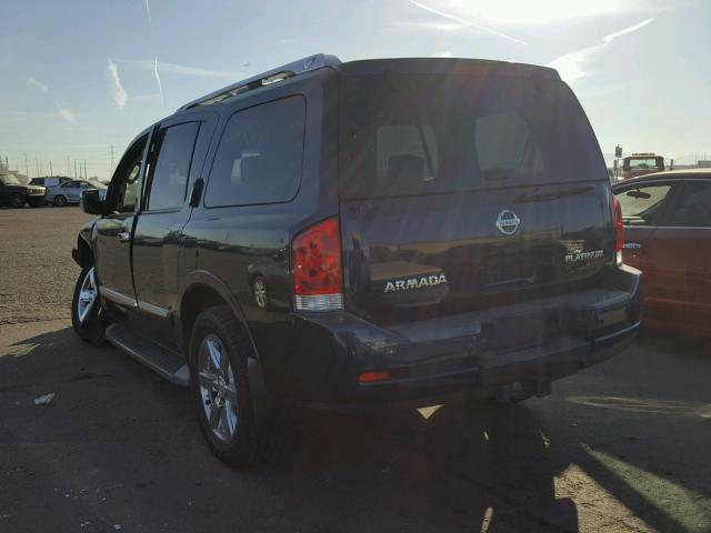 5N1AA0ND0AN615600 - 2010 NISSAN ARMADA SE BLUE photo 3