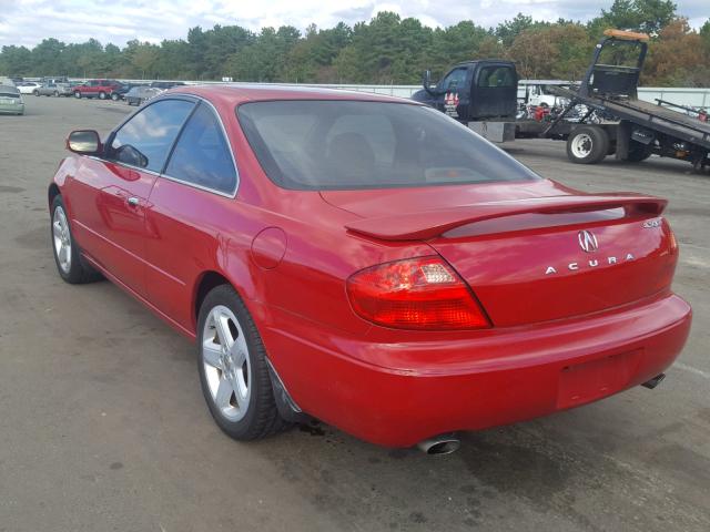 19UYA42631A036996 - 2001 ACURA 3.2CL TYPE RED photo 3
