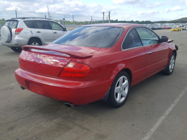 19UYA42631A036996 - 2001 ACURA 3.2CL TYPE RED photo 4