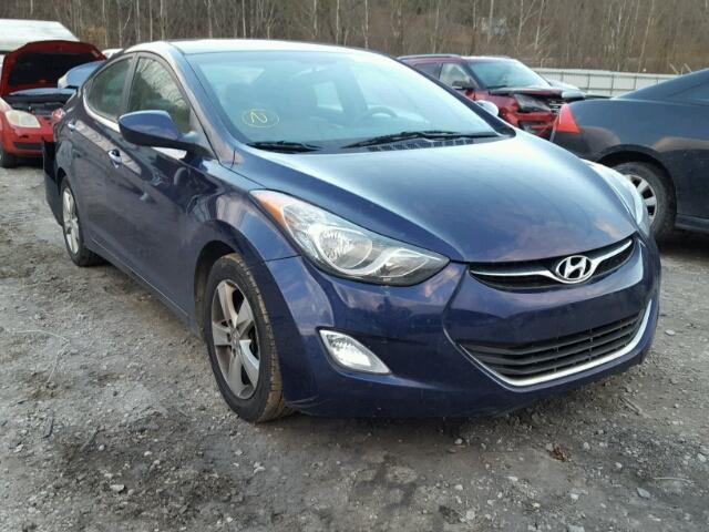 5NPDH4AE9DH444868 - 2013 HYUNDAI ELANTRA GL BLUE photo 1