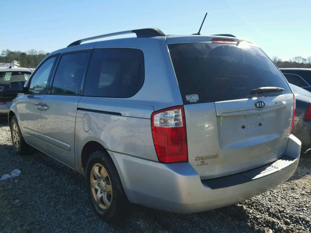 KNDMB233396312904 - 2009 KIA SEDONA EX SILVER photo 3