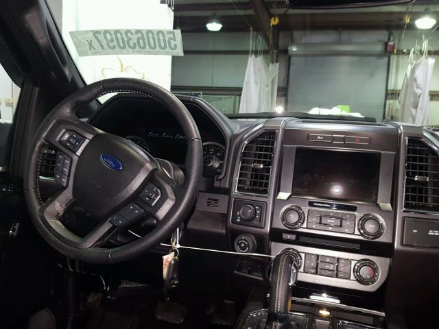 1FTEW1EG4GFB95589 - 2016 FORD F150 SUPER GRAY photo 9