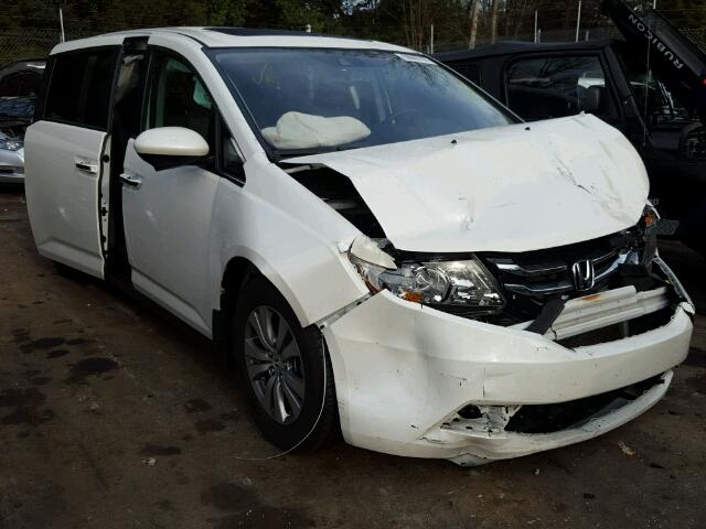 5FNRL5H68EB090656 - 2014 HONDA ODYSSEY EX WHITE photo 1