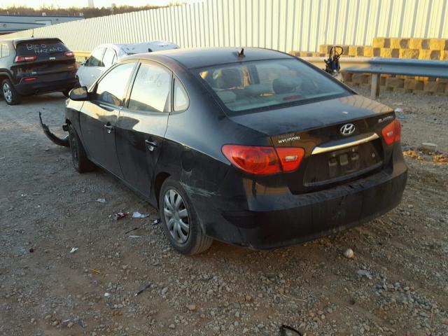 KMHDU4AD8AU014958 - 2010 HYUNDAI ELANTRA BL BLACK photo 3