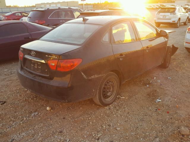 KMHDU4AD8AU014958 - 2010 HYUNDAI ELANTRA BL BLACK photo 4