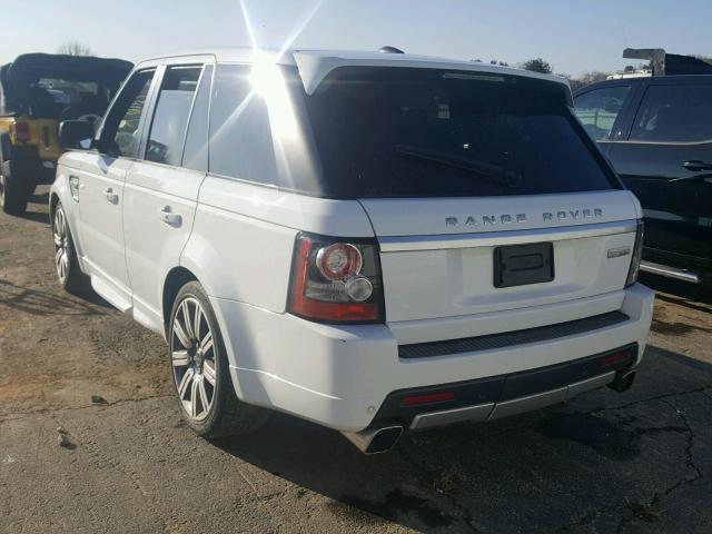 SALSP2E49CA739564 - 2012 LAND ROVER RANGE ROVE WHITE photo 3