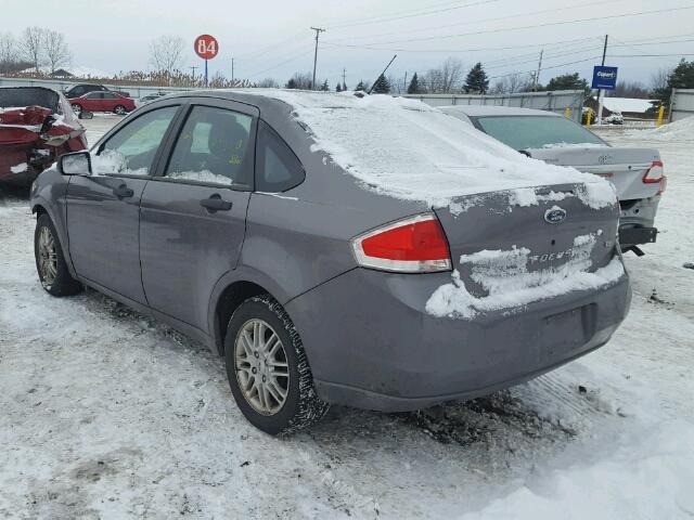 1FAHP35N29W150177 - 2009 FORD FOCUS SE CHARCOAL photo 3