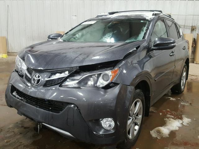 2T3RFREV3FW338530 - 2015 TOYOTA RAV4 XLE GRAY photo 2