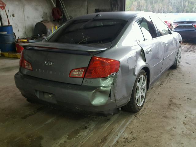 JNKCV51F04M712729 - 2004 INFINITI G35 GRAY photo 4