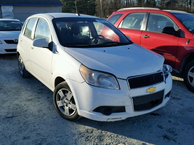 KL1TD66E59B619029 - 2009 CHEVROLET AVEO LS WHITE photo 1