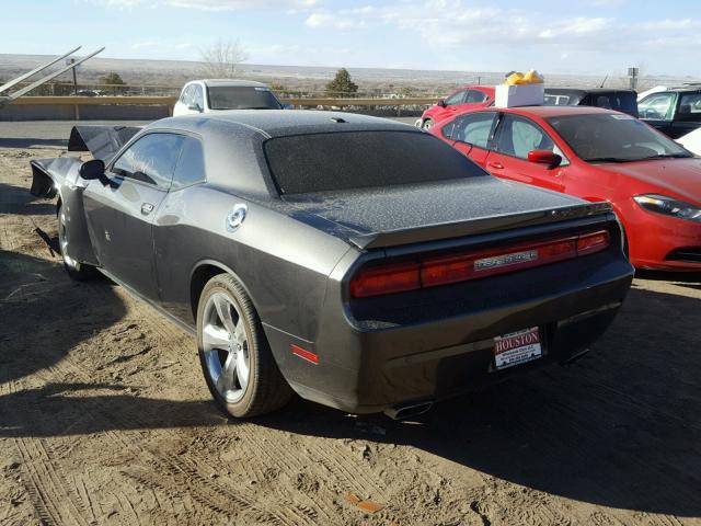 2C3CDYBT2DH679296 - 2013 DODGE CHALLENGER CHARCOAL photo 3