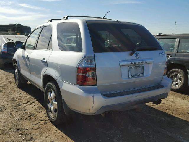 2HNYD18254H515610 - 2004 ACURA MDX SILVER photo 3