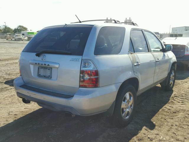 2HNYD18254H515610 - 2004 ACURA MDX SILVER photo 4