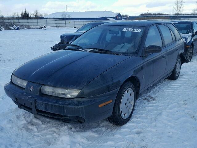 1G8ZK8271VZ365228 - 1997 SATURN SW2 GREEN photo 2