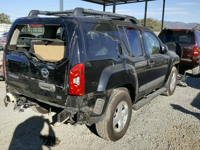 5N1AN08U78C537547 - 2008 NISSAN XTERRA OFF BLACK photo 4