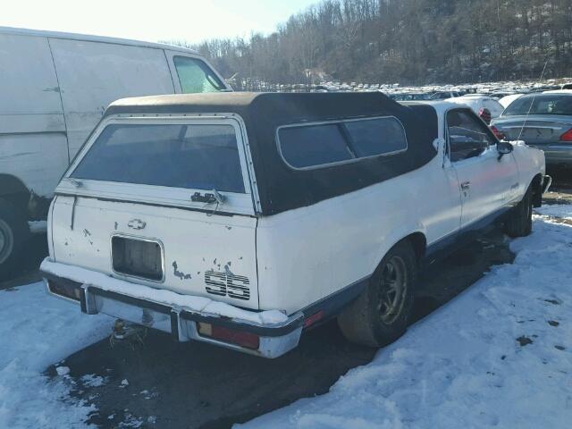 1GCCW80H9CR131556 - 1982 CHEVROLET EL CAMINO WHITE photo 4