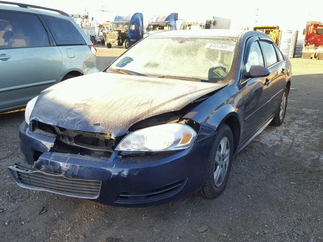 2G1WF5EK7B1211602 - 2011 CHEVROLET IMPALA LS BLUE photo 2