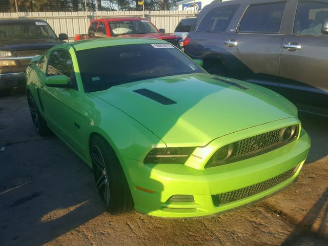 1ZVBP8CF8D5252734 - 2013 FORD MUSTANG GT GREEN photo 1