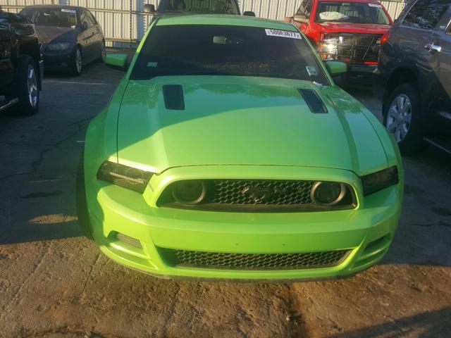 1ZVBP8CF8D5252734 - 2013 FORD MUSTANG GT GREEN photo 9