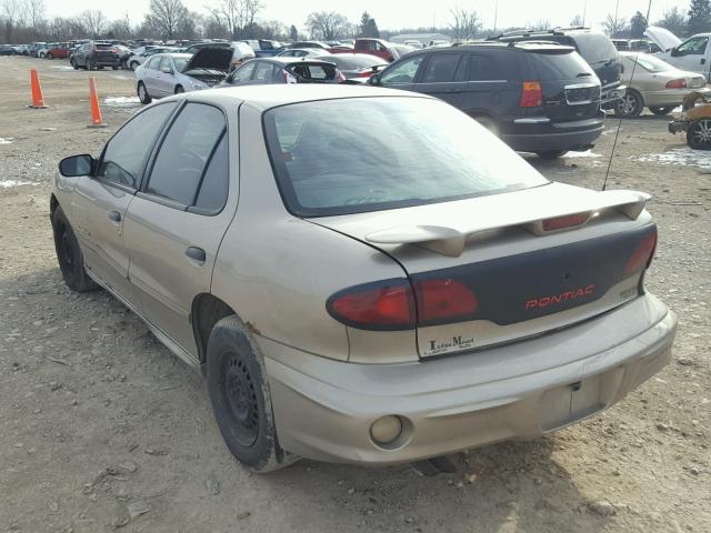 1G2JB524317306280 - 2001 PONTIAC SUNFIRE SE TAN photo 3