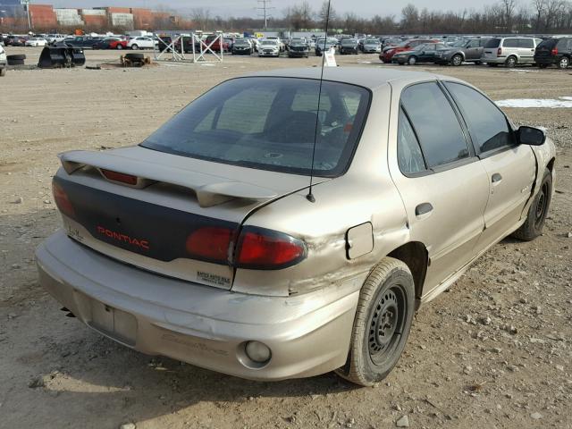 1G2JB524317306280 - 2001 PONTIAC SUNFIRE SE TAN photo 4