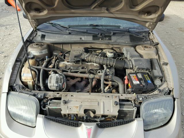 1G2JB524317306280 - 2001 PONTIAC SUNFIRE SE TAN photo 7